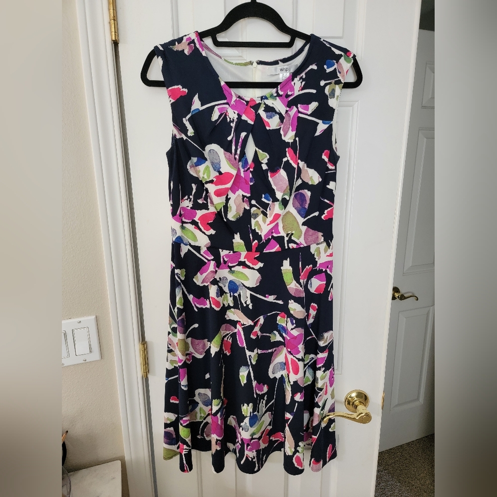 Wisp Floral Sleeveless Dress Sz 8